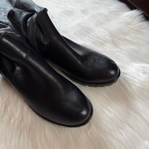 Azalea Wang Black Late Nights Over the Knee Boots - Picture 6 of 10